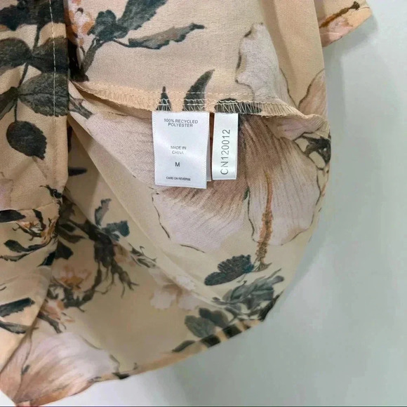 Happy x Nature Kate Hud Ruffle Floral Long Sleeve Size M - Picture 8 of 8